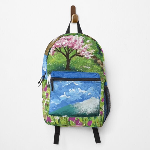 Item preview, Cute flowering trees in the mountain designed and sold by mariya-ivanova.