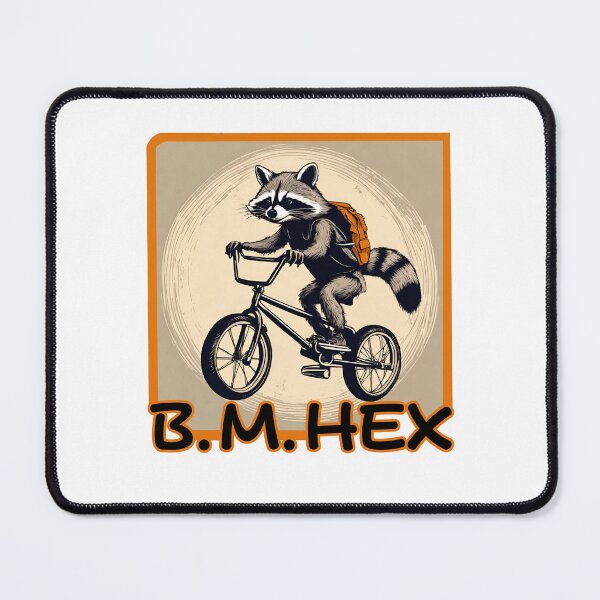Item preview, Raccoon bmx rider  designed and sold by Eolithic.
