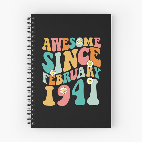 Item preview, Awesome Since February 1941 | Made In 1941 | Retro Groovy Birthday designed and sold by Christina-grich.