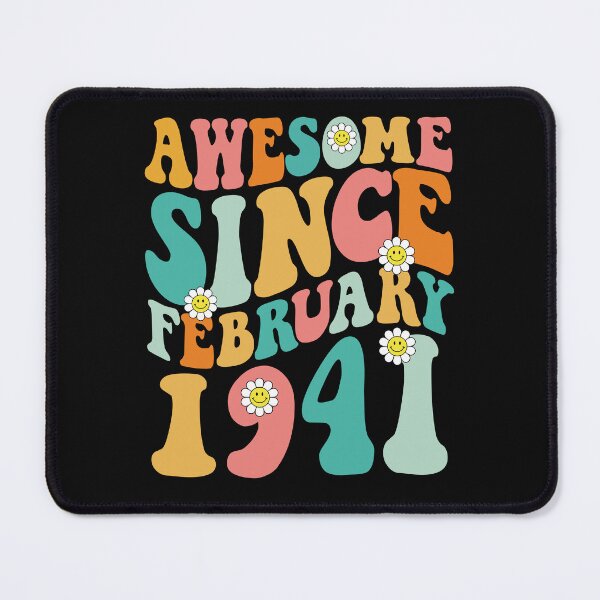 Item preview, Awesome Since February 1941 | Made In 1941 | Retro Groovy Birthday designed and sold by Christina-grich.