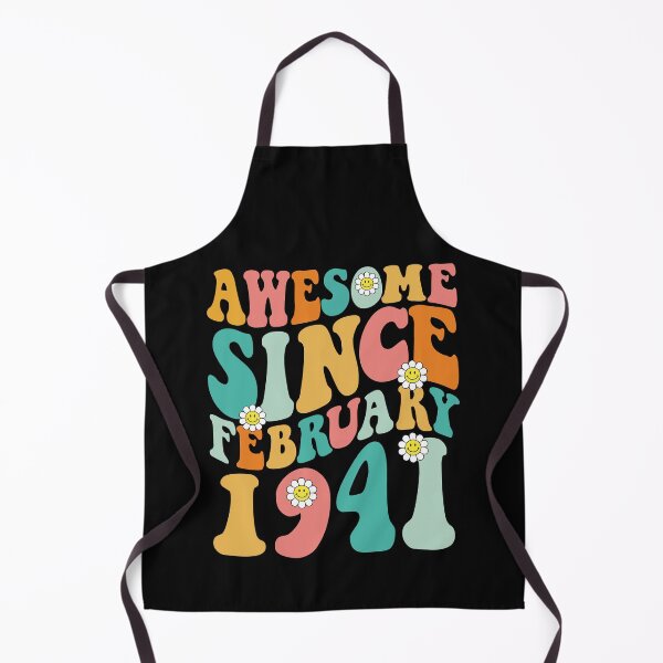 Item preview, Awesome Since February 1941 | Made In 1941 | Retro Groovy Birthday designed and sold by Christina-grich.
