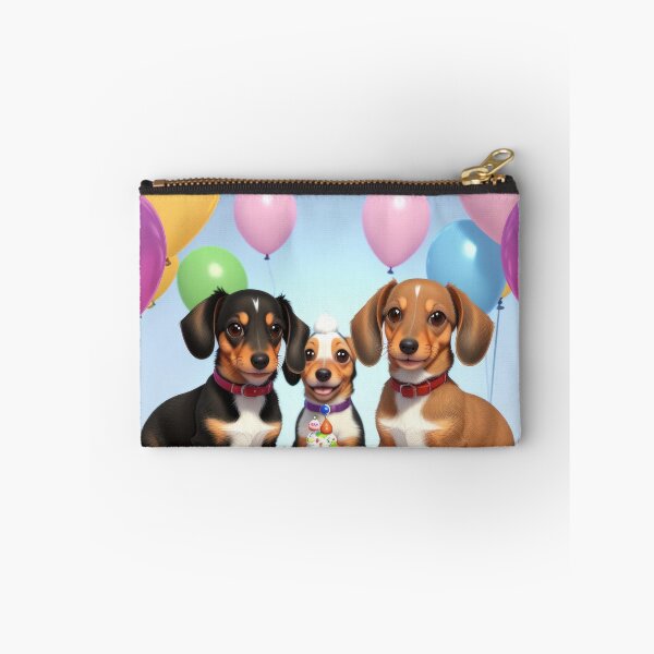 Item preview, Artwork of Dachshund family at fun birthday party designed and sold by Tio-Tecun.