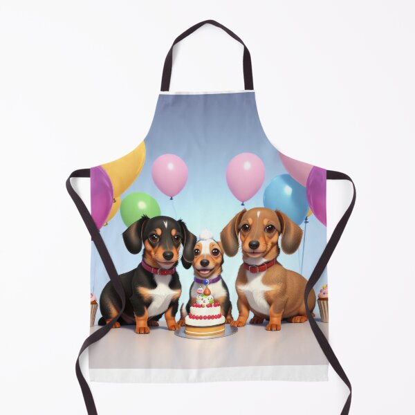 Item preview, Artwork of Dachshund family at fun birthday party designed and sold by Tio-Tecun.