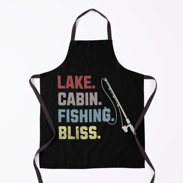 Item preview, Lake Cabin Fishing Bliss for fishing fans retro style designed and sold by All Year Round.