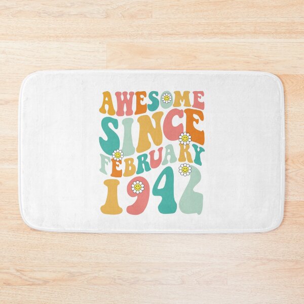 Item preview, Awesome Since February 1942 | Made In 1942 | Retro Groovy Birthday designed and sold by Christina-grich.