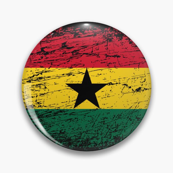 Item preview, Ghana flag flag used look designed and sold by GeogDesigns.