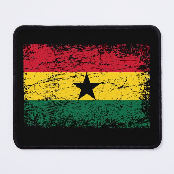 Item preview, Ghana flag flag used look designed and sold by GeogDesigns.
