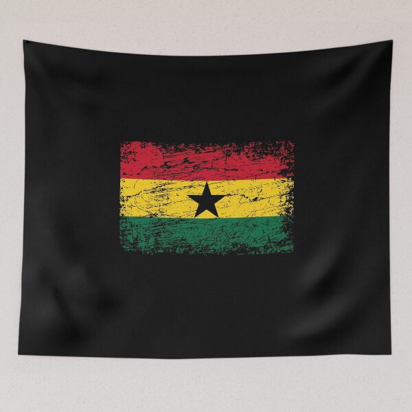 Item preview, Ghana flag flag used look designed and sold by GeogDesigns.