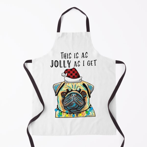 Item preview, Pug This Is As Jolly As I Get Holiday Unisex T-Shirt by Dog Artistry designed and sold by Dog-Artistry.
