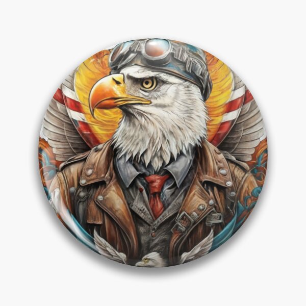 Item preview, USA pilot - Bald Eagle - WildlifeWisdoms designed and sold by WildlifeWisdoms.