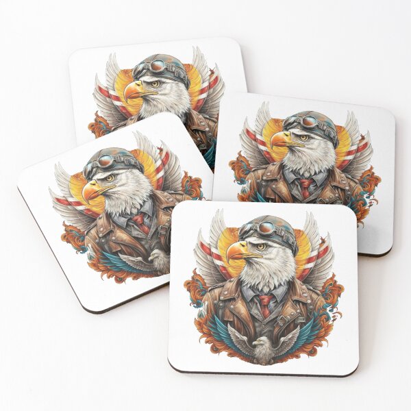 Item preview, USA pilot - Bald Eagle - WildlifeWisdoms designed and sold by WildlifeWisdoms.