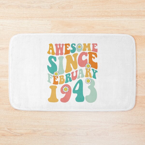 Item preview, Awesome Since February 1943 | Made In 1943 | Retro Groovy Birthday designed and sold by Christina-grich.