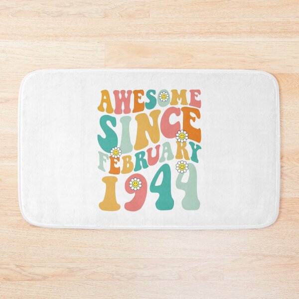 Item preview, Awesome Since February 1944 | Made In 1944 | Retro Groovy Birthday designed and sold by Christina-grich.