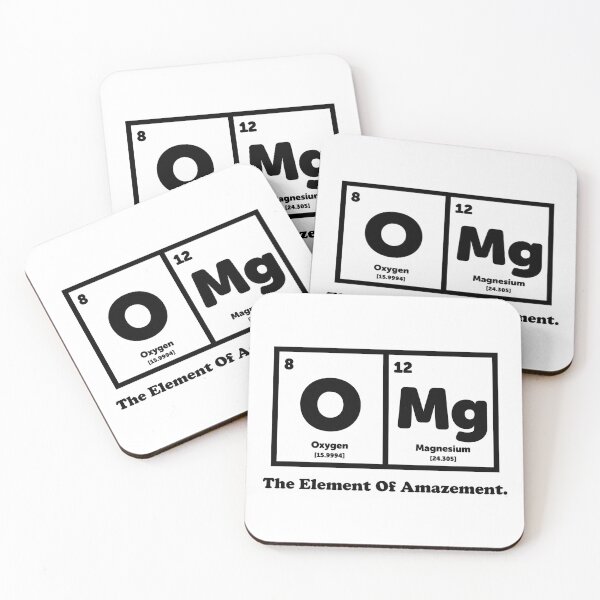 Item preview, OMG The Element Of Amazement - Science Humor designed and sold by ScienceCorner.