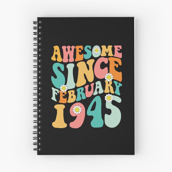 Item preview, Awesome Since February 1945 | Made In 1945 | Retro Groovy Birthday designed and sold by Christina-grich.