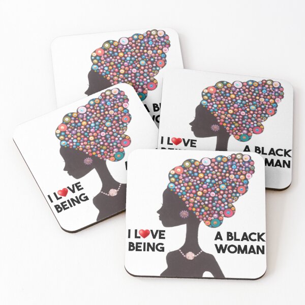 Item preview, I LOVE BEING A BLACK WOMAN designed and sold by ArtisticUiverse.