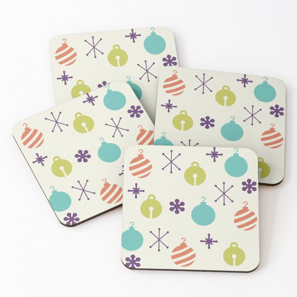 Item preview, Retro Christmas Ornaments Snowflakes designed and sold by thepixelgarden.