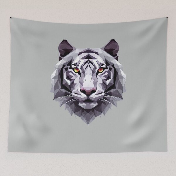 Item preview, White Tiger Gray designed and sold by PolygonXYZ.