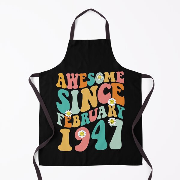 Item preview, Awesome Since February 1947 | Made In 1947 | Retro Groovy Birthday designed and sold by Christina-grich.