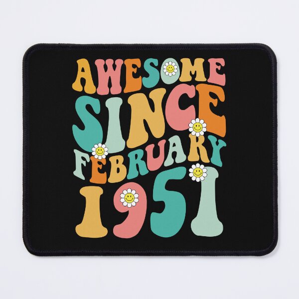 Item preview, Awesome Since February 1951 | Made In 1951 | Retro Groovy Birthday designed and sold by Christina-grich.
