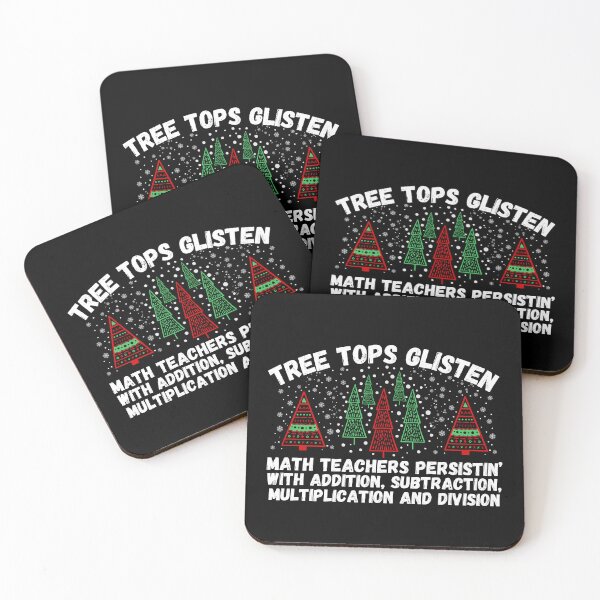 Item preview, Tree Tops Glisten Math Teacher Christmas designed and sold by SunfullyYours.