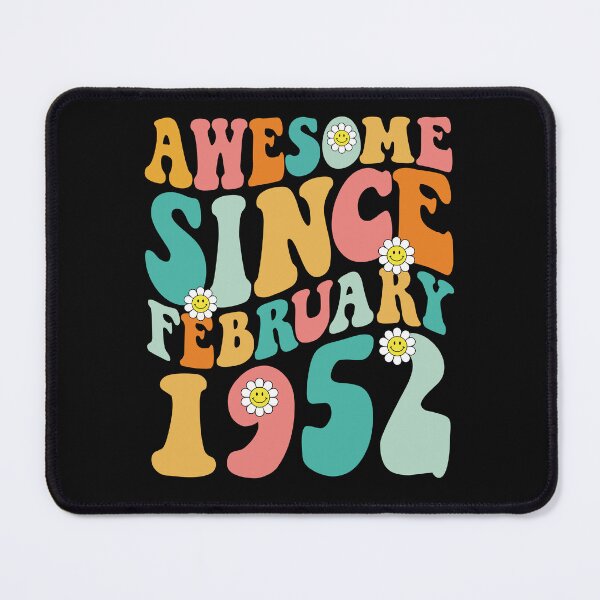 Item preview, Awesome Since February 1952 | Made In 1952 | Retro Groovy Birthday designed and sold by Christina-grich.