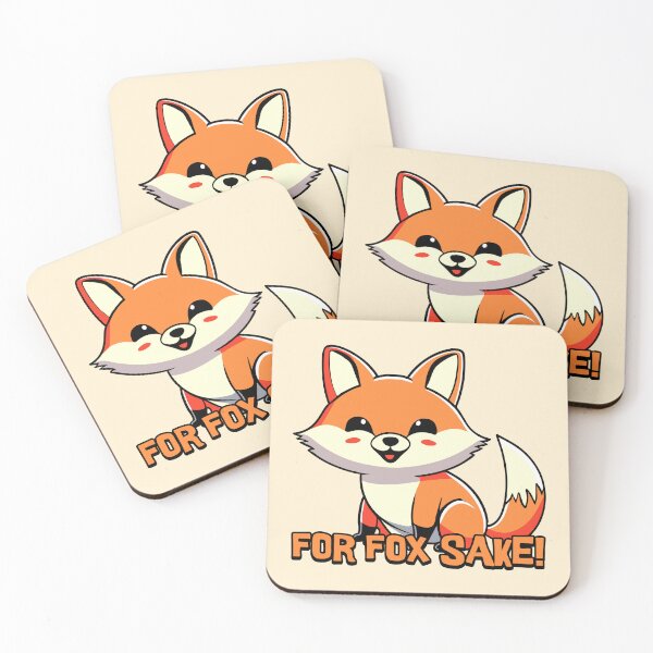 Item preview, For Fox Sake. Cute Fox Cartoon! designed and sold by PMCreative.