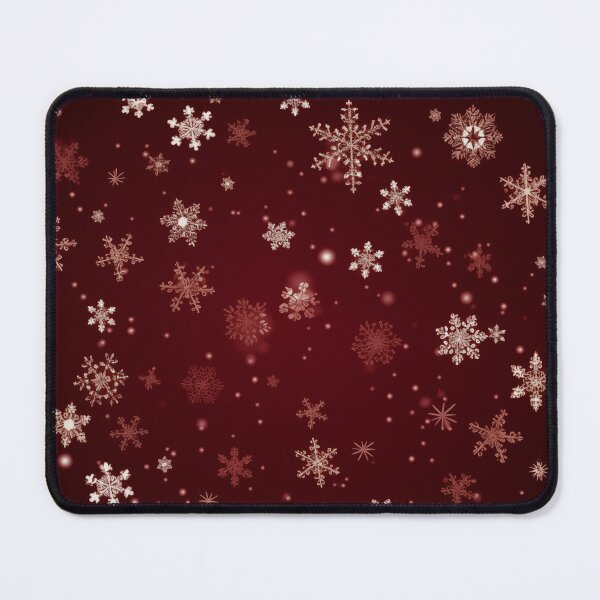 Item preview, CHRISTMAS | Snowflakes on Red 1 designed and sold by RedHandedOD.