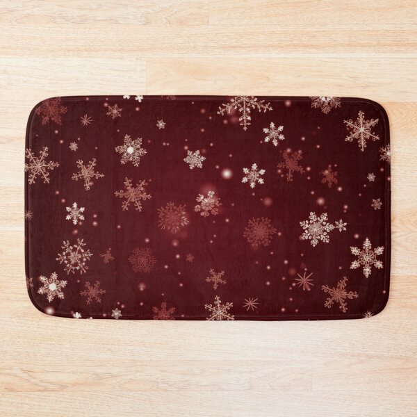 Item preview, CHRISTMAS  |  Snowflakes on Red 1 designed and sold by RedHandedOD.