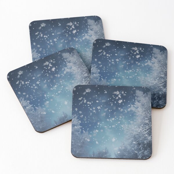 Item preview, CHRISTMAS  |  Snowfall on Trees designed and sold by RedHandedOD.