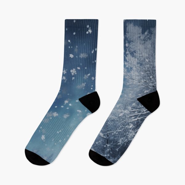 Item preview, CHRISTMAS  |  Snowfall on Trees designed and sold by RedHandedOD.