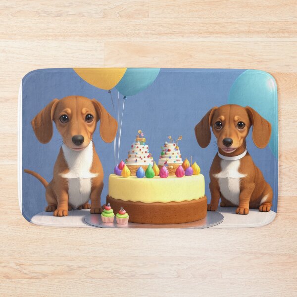 Item preview, Dachshund puppy at fun birthday party designed and sold by Tio-Tecun.