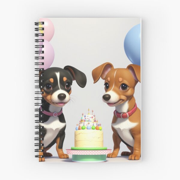 Item preview, Cute Dachshund dog at fun birthday party with balloons designed and sold by Tio-Tecun.