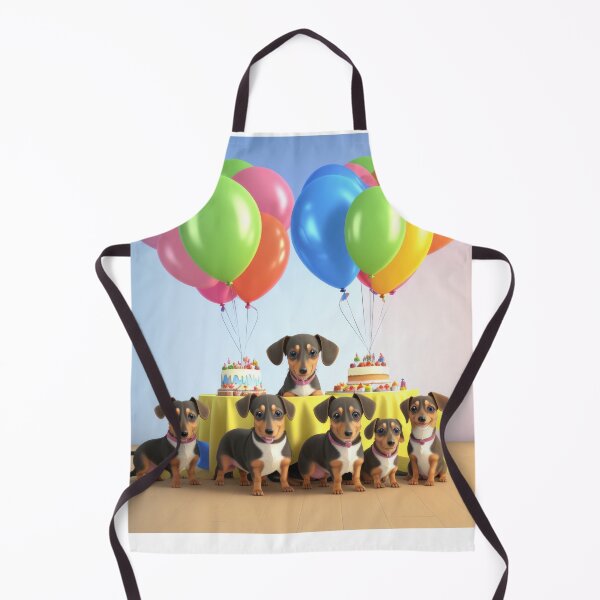 Item preview, Adorable Dachshund family at beautiful fun birthday party designed and sold by Tio-Tecun.