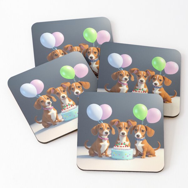 Item preview, Adorable Dachshund dog puppy beautiful fun birthday party designed and sold by Tio-Tecun.