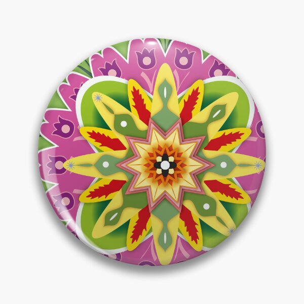 Item preview, Tulip flower as mandala ornament designed and sold by katartcreative.