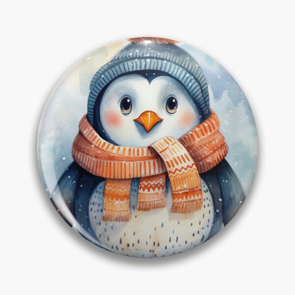 Item preview, Penguin's Frosty Fashion: Winter Elegance designed and sold by LittleLuvies.