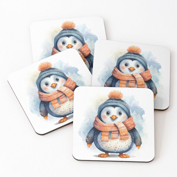 Item preview, Penguin's Frosty Fashion: Winter Elegance designed and sold by LittleLuvies.