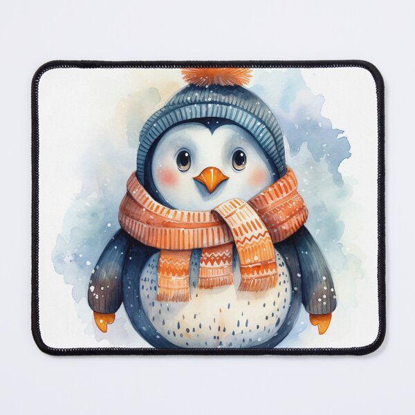 Item preview, Penguin's Frosty Fashion: Winter Elegance designed and sold by LittleLuvies.