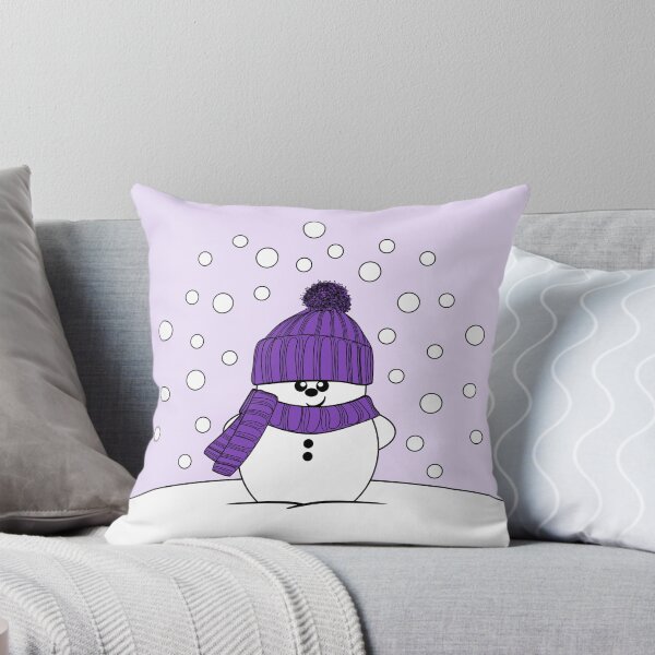 Item preview, Krimbles Cheeky Snowman with Purple Hat and Scarf designed and sold by Krimbles.