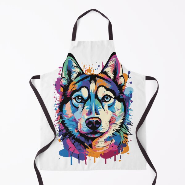 Aperçu de l'œuvre Chien Husky mignon - Husky sibérien créée et vendue par BabyYodaSticker.