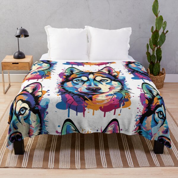 Aperçu de l'œuvre Chien Husky mignon - Husky sibérien créée et vendue par BabyYodaSticker.