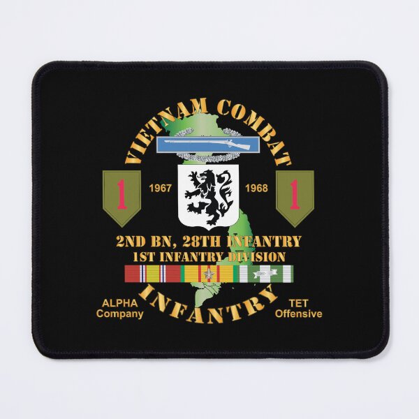 Item preview, Army - Vietnam Combat Infantry w Alpha Company, 2nd Bn 28th Inf 1st Inf Div SSI TET Offensive w VN SVC X 300 designed and sold by Military Insignia Products.