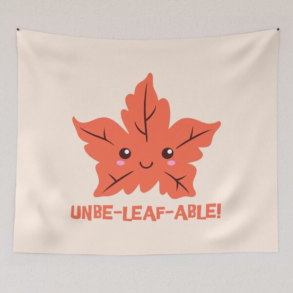 Item preview, Un-belief-able! Cute Unbelievable Leaf Cartoon! designed and sold by PMCreative.