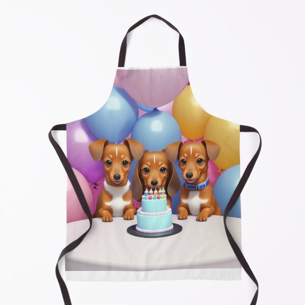 Item preview, Adorables Dachshund puppies in birthday party with balloons designed and sold by Tio-Tecun.