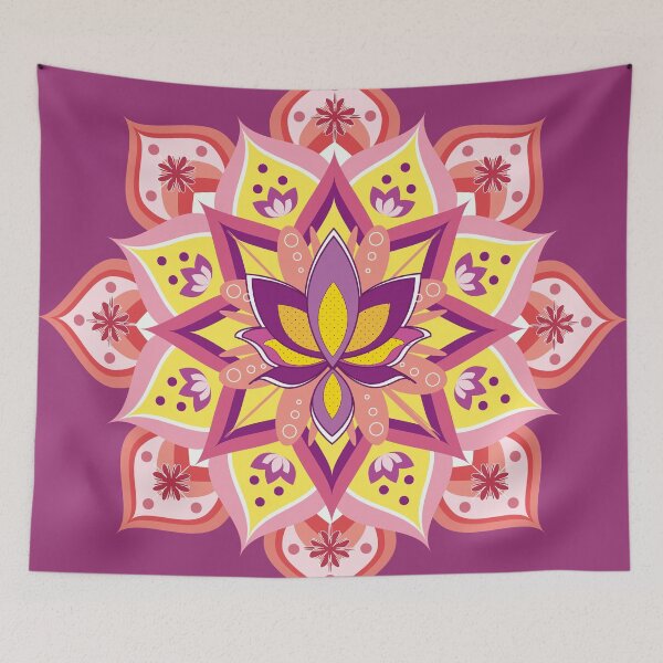 Artikelvorschau, Lilienblume als Mandala-Ornament entworfen und verkauft von katartcreative.