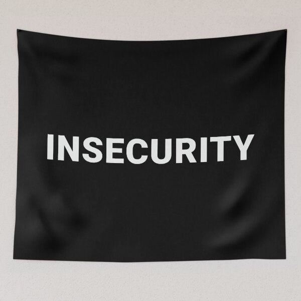 Item preview, INSECURITY Parody Bold Design in White Text designed and sold by KikiValley.