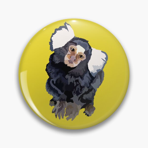 Item preview, C is for Common Marmoset,Common Marmoset Illustration – Curious and Agile Tropical Primate Artwork designed and sold by PrettylittlepastelUk.