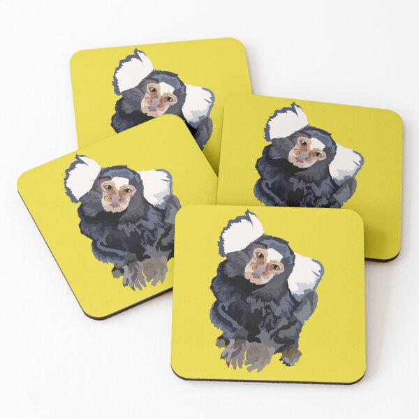 Item preview, C is for Common Marmoset,Common Marmoset Illustration – Curious and Agile Tropical Primate Artwork designed and sold by PrettylittlepastelUk.