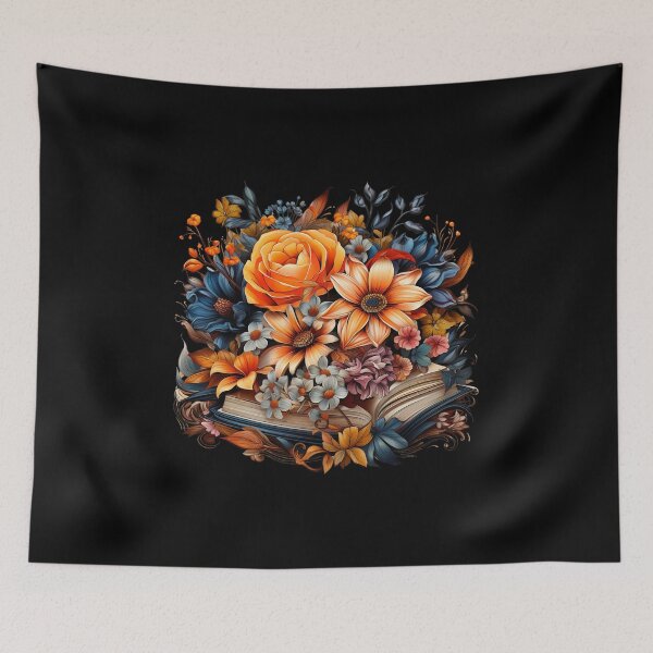Item preview, Open Book With Flowers Great Gift For Bookworm designed and sold by EmporiumStore.